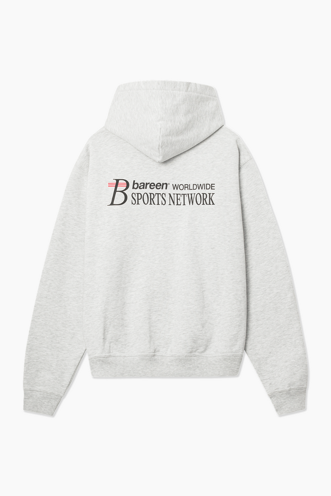 Oversized Hoodie Sports Network - Cloudy Grey - bareen