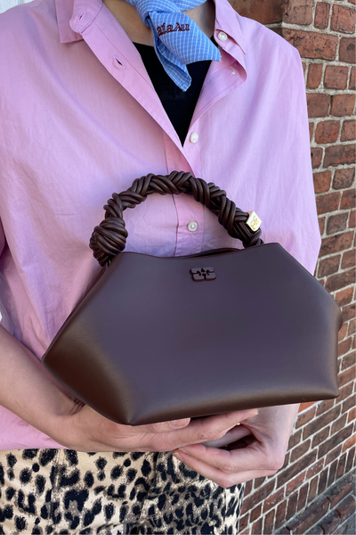 Ganni Bou Bag Small A5906 - Chocolate Fondant - GANNI