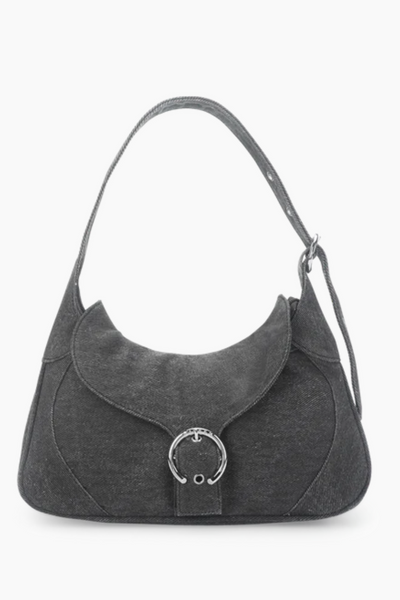 Thea Buckle Shoulder Bag - Pebble Grey - Silfen Studio