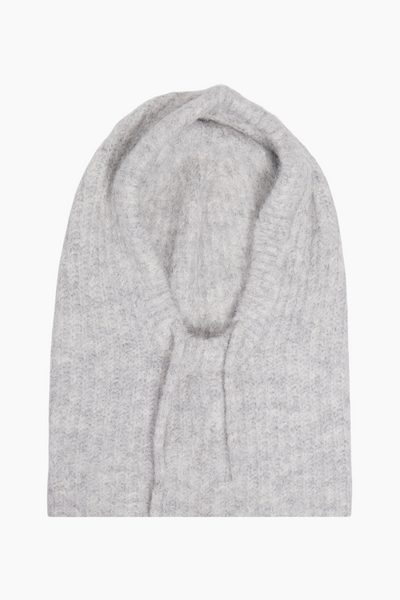Objmilu Knit Balaclava - Aluminium Melange - Object