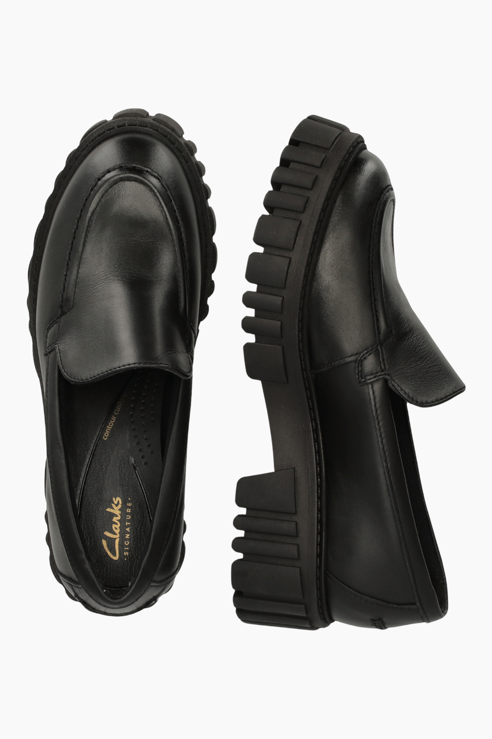 Page Loafer D - Black Leather - Clarks