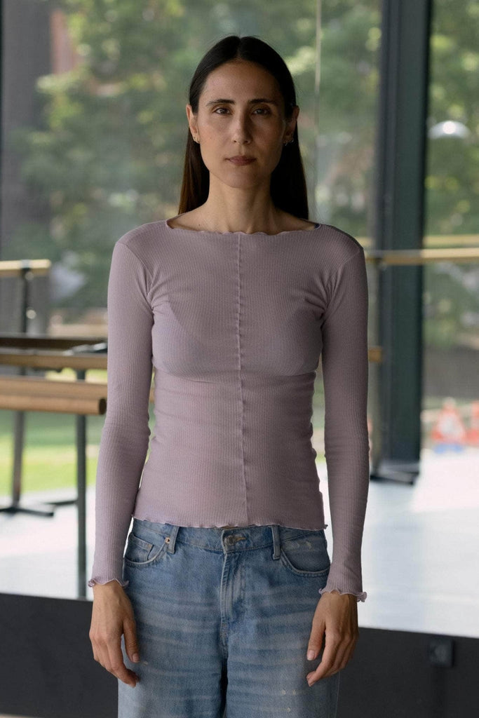 Pama Long Sleeve Tee - Verbe Purple - Baserange