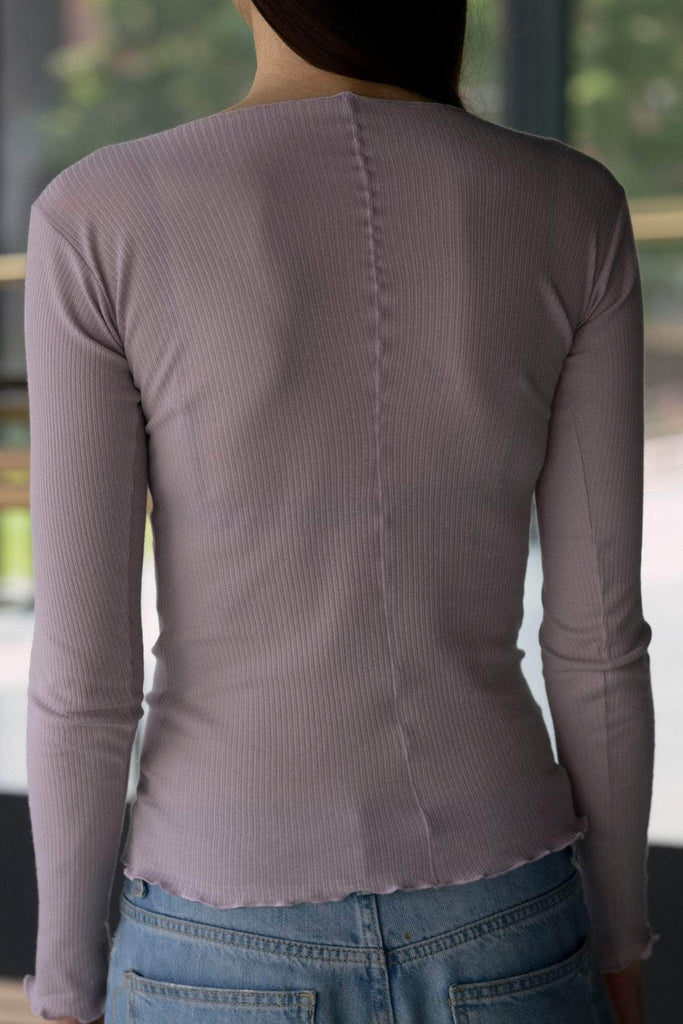 Pama Long Sleeve Tee - Verbe Purple - Baserange