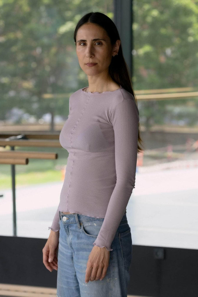 Pama Long Sleeve Tee - Verbe Purple - Baserange