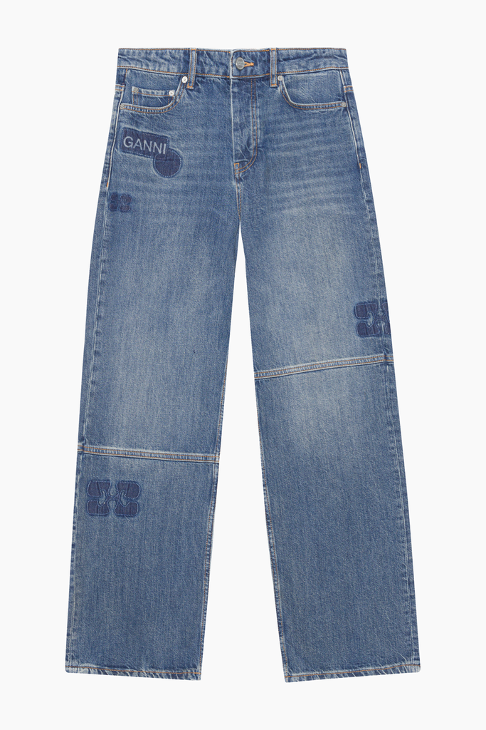 Patch Denim Izey Jeans J1361 - Tint Wash - GANNI