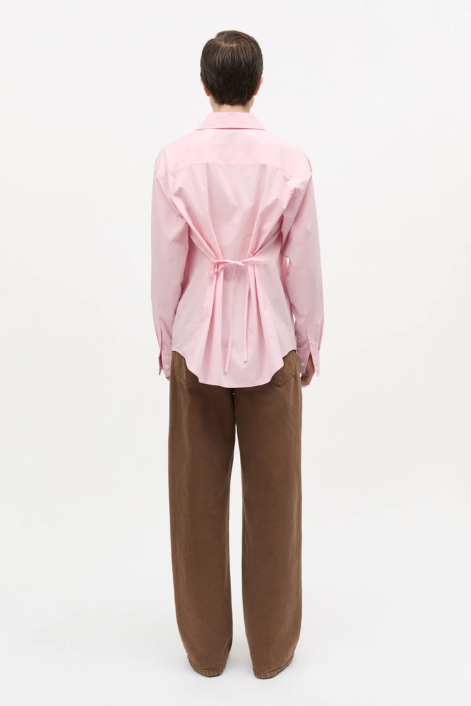 Peach Poplin Shelly Shirt - Pink - Mads Nørgaard