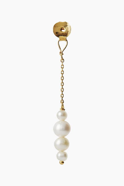 Pearl Berries Behind Ear Earring - Gold - Stine A