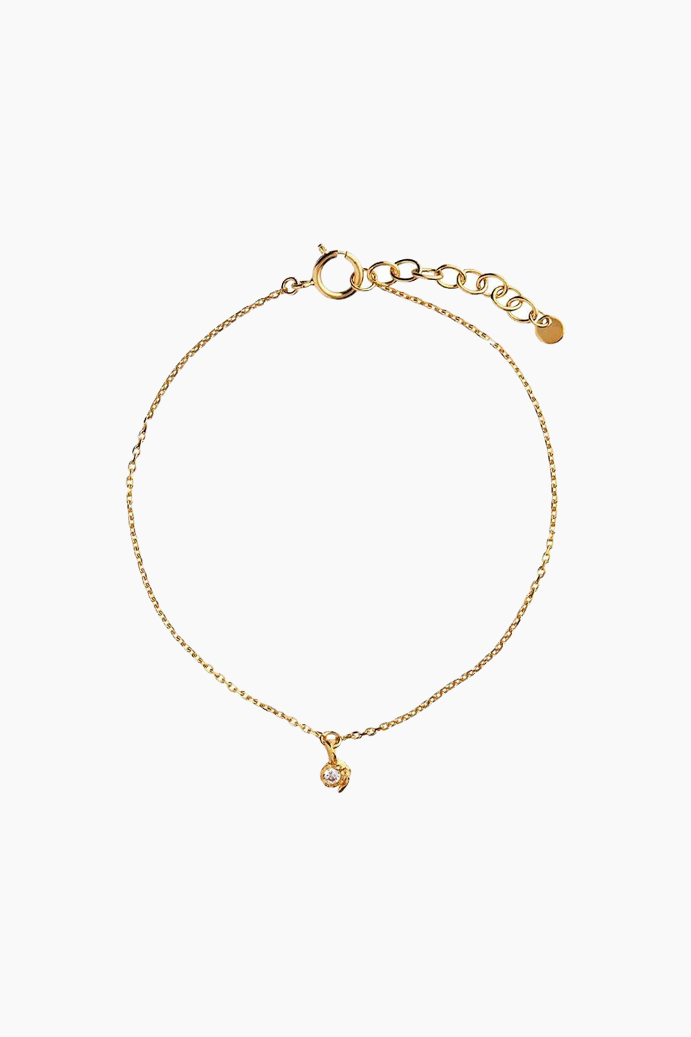 Planbørnefonden Petit Flow Bracelet With Chain And Stone - Gold - Stine A