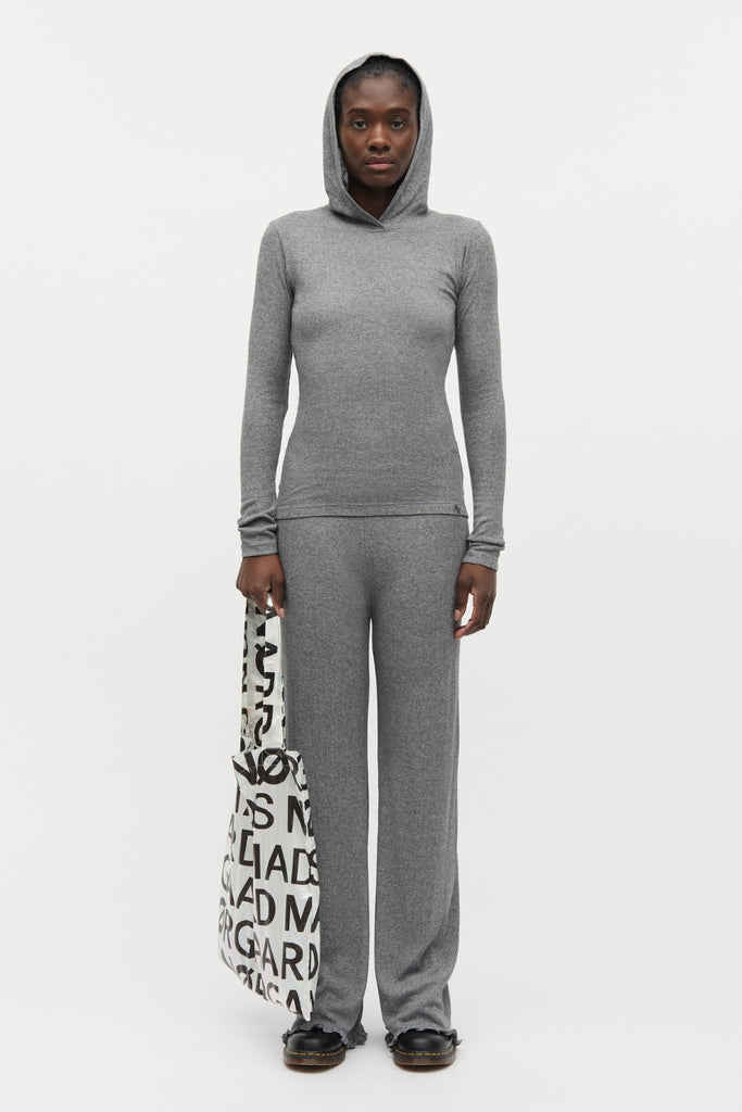 Point Wool Tilla Hood - Grey Melange - Mads Nørgaard