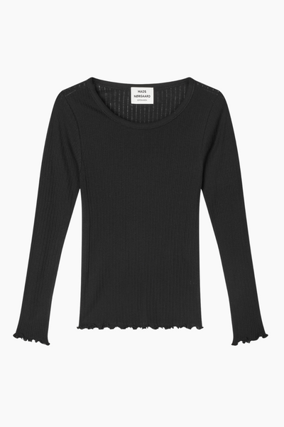 Pointella Troja Tee LS FAV - Black - Mads Nørgaard