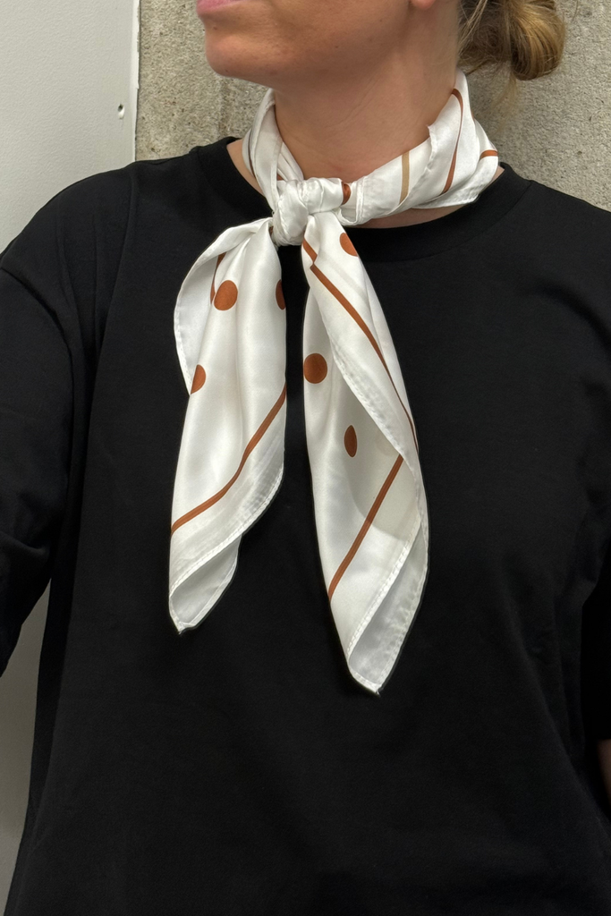 Polka Dot Scarf - Brown - Sui Ava
