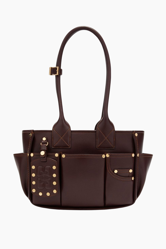 Posy Bag Small C2080034 - Bitter Chocolate - GANNI