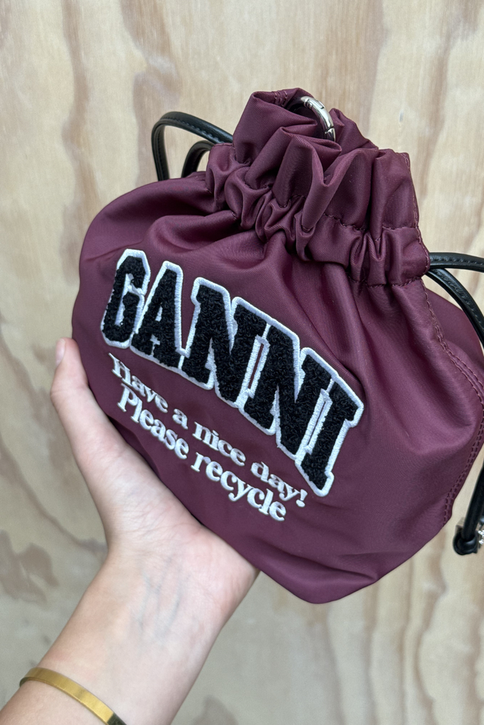 Pouch Nylon Ganni Logo B3010352 - Windsor Wine  - GANNI