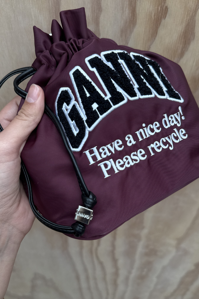 Pouch Nylon Ganni Logo B3010352 - Windsor Wine  - GANNI