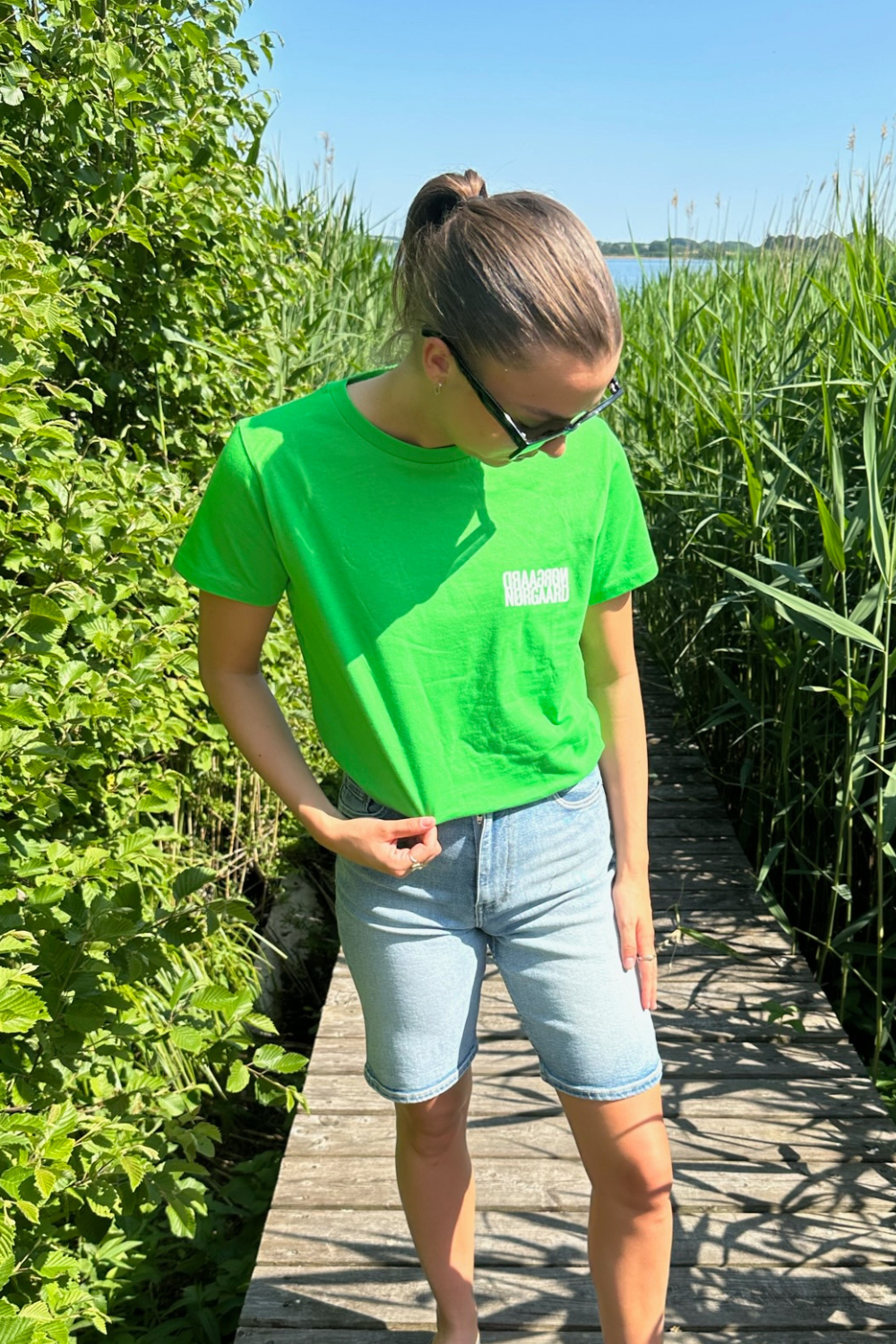 Single Organic Trenda M Tee - Poison Green - Mads Nørgaard