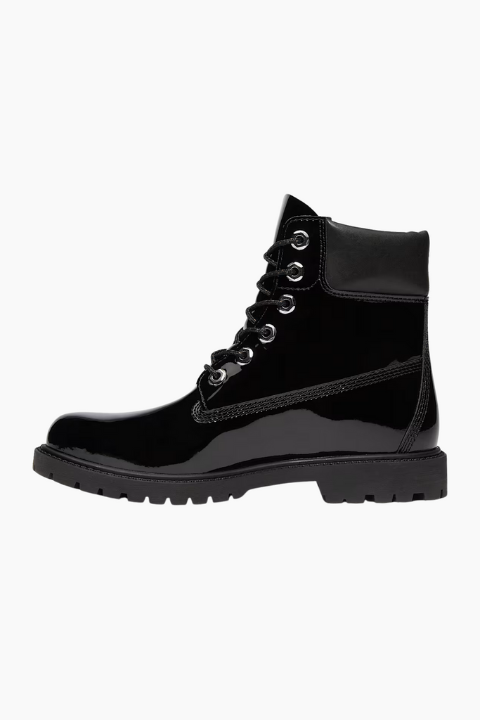 Premium 6 In Lace Waterproof Boot - Black Patent Leather - Timberland