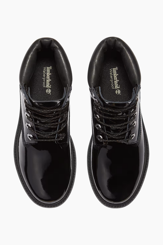Premium 6 In Lace Waterproof Boot - Black Patent Leather - Timberland