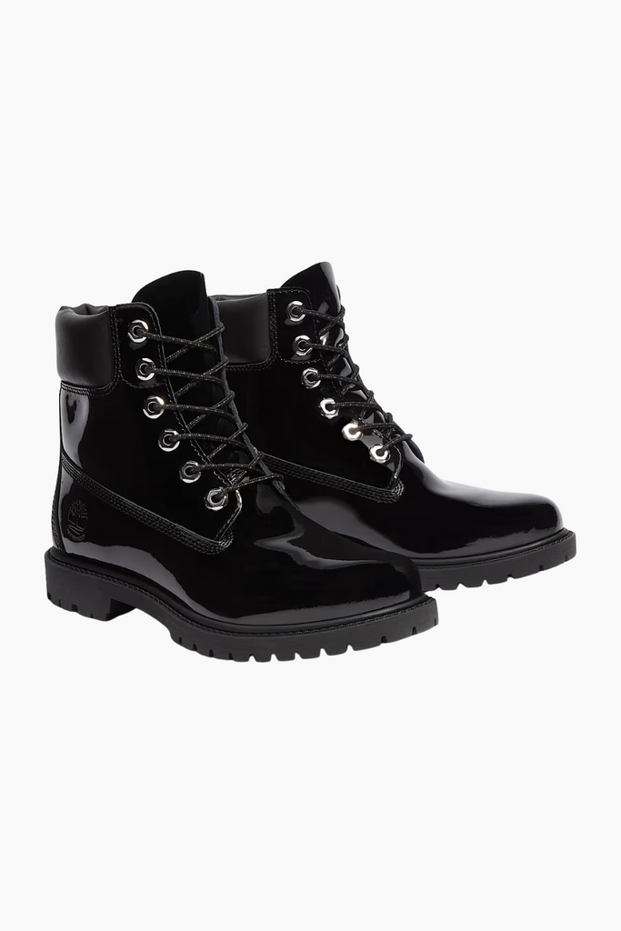 Premium 6 In Lace Waterproof Boot - Black Patent Leather - Timberland