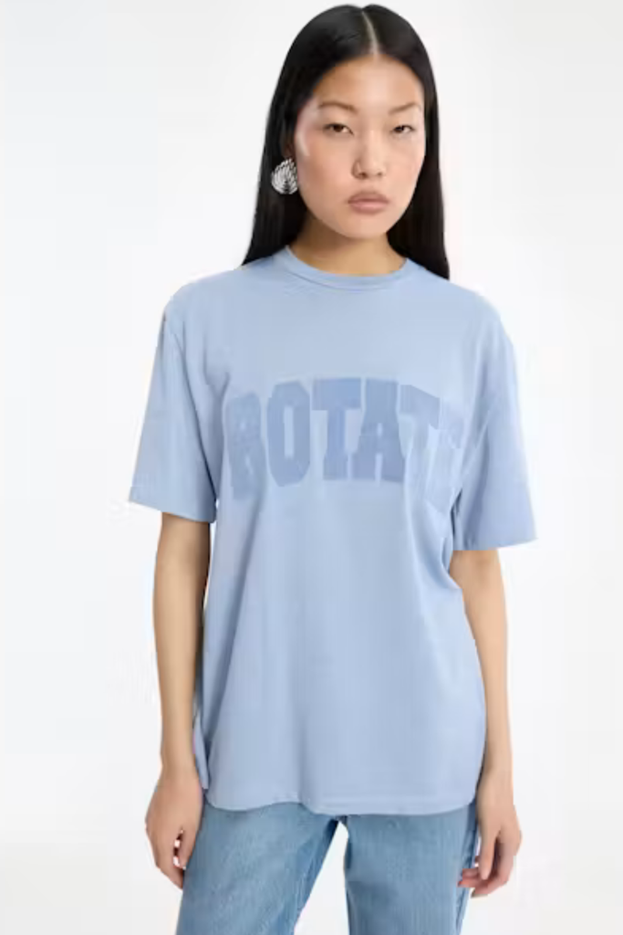 Jersey Oversized T-Shirt - Forever Blue Melange - ROTATE