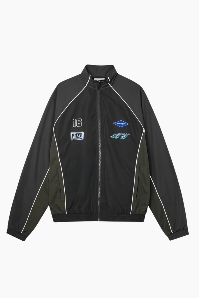 Relaxed Track Jacket Two-Tone - Meteorite - bareen