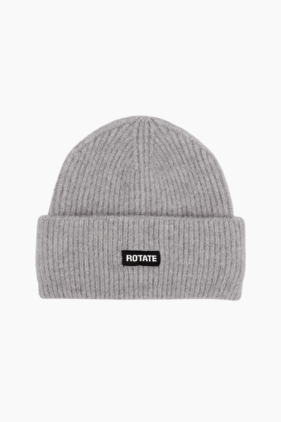 Rib Knit Beanie - Alloy (Light Gray) - ROTATE