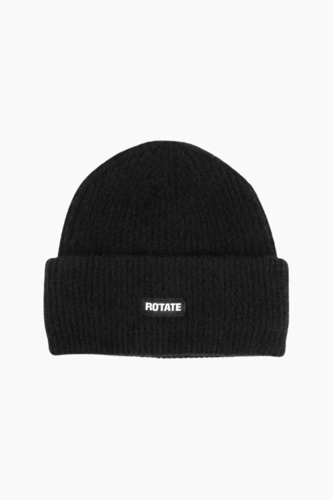 Rib Knit Beanie - Black - ROTATE
