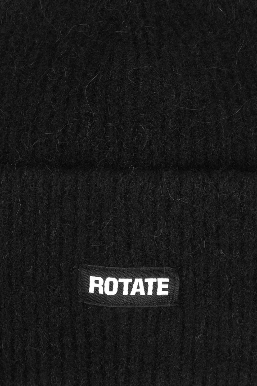 Rib Knit Beanie - Black - ROTATE