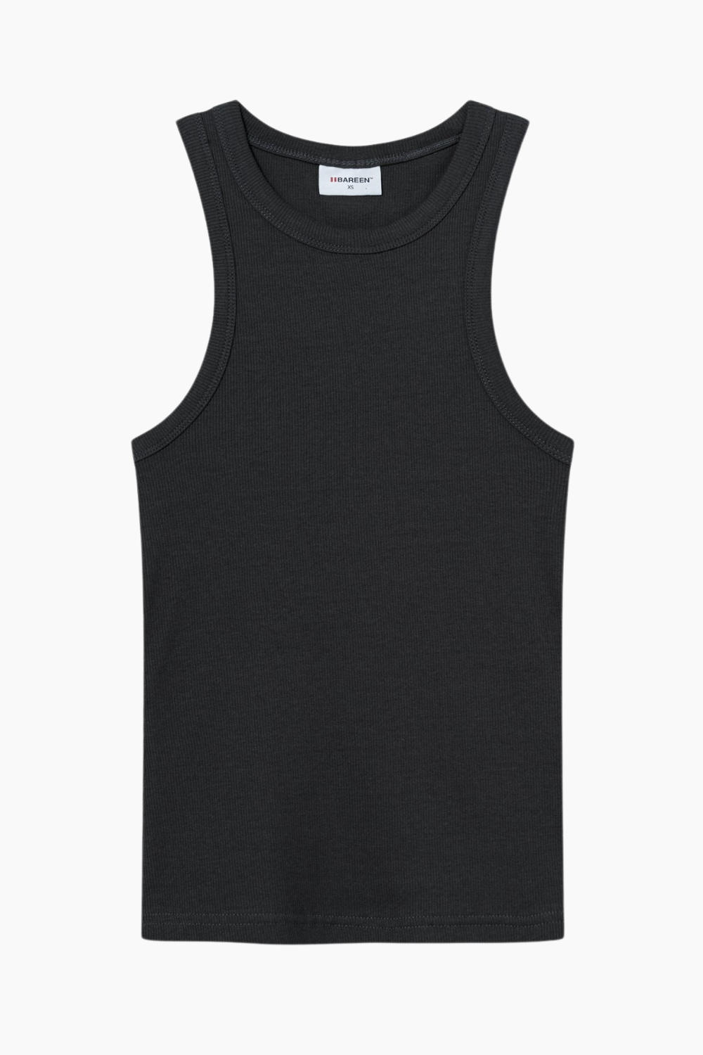Rib Tank Top - Vintage Black - bareen