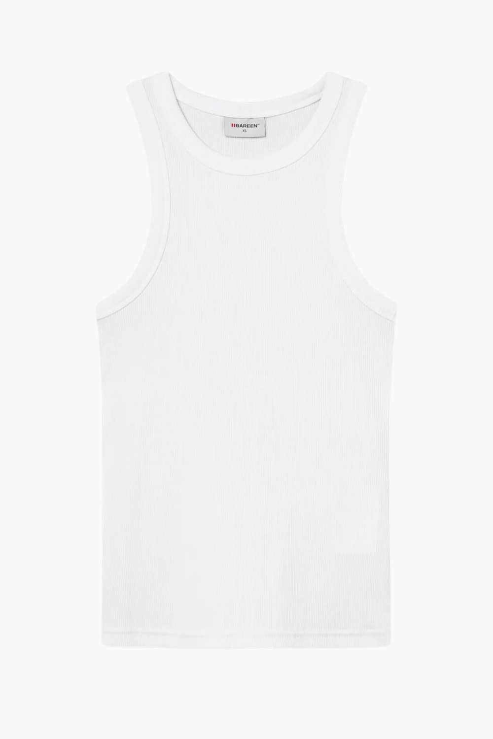 Rib Tank Top Women - White - bareen