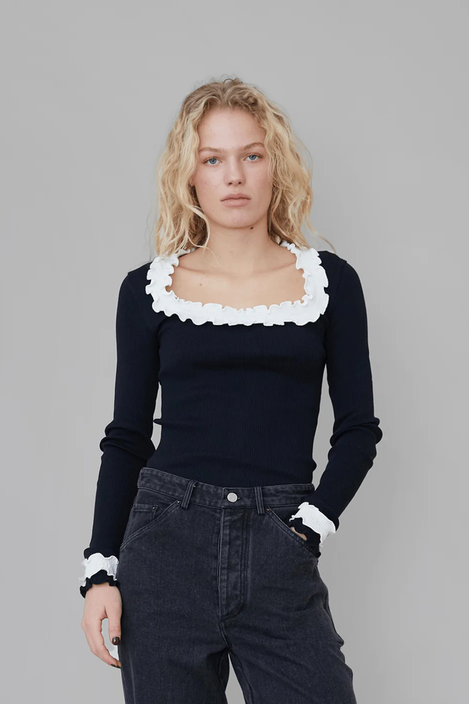 Rosie Seamless Top - Black - OpéraSPORT