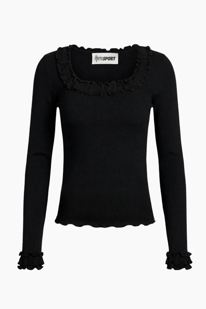 Rosie Seamless Top - Black/Black - OpéraSPORT