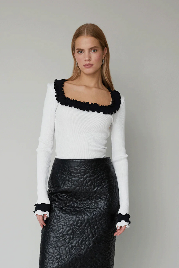 Rosie Seamless Top - White - OpéraSPORT