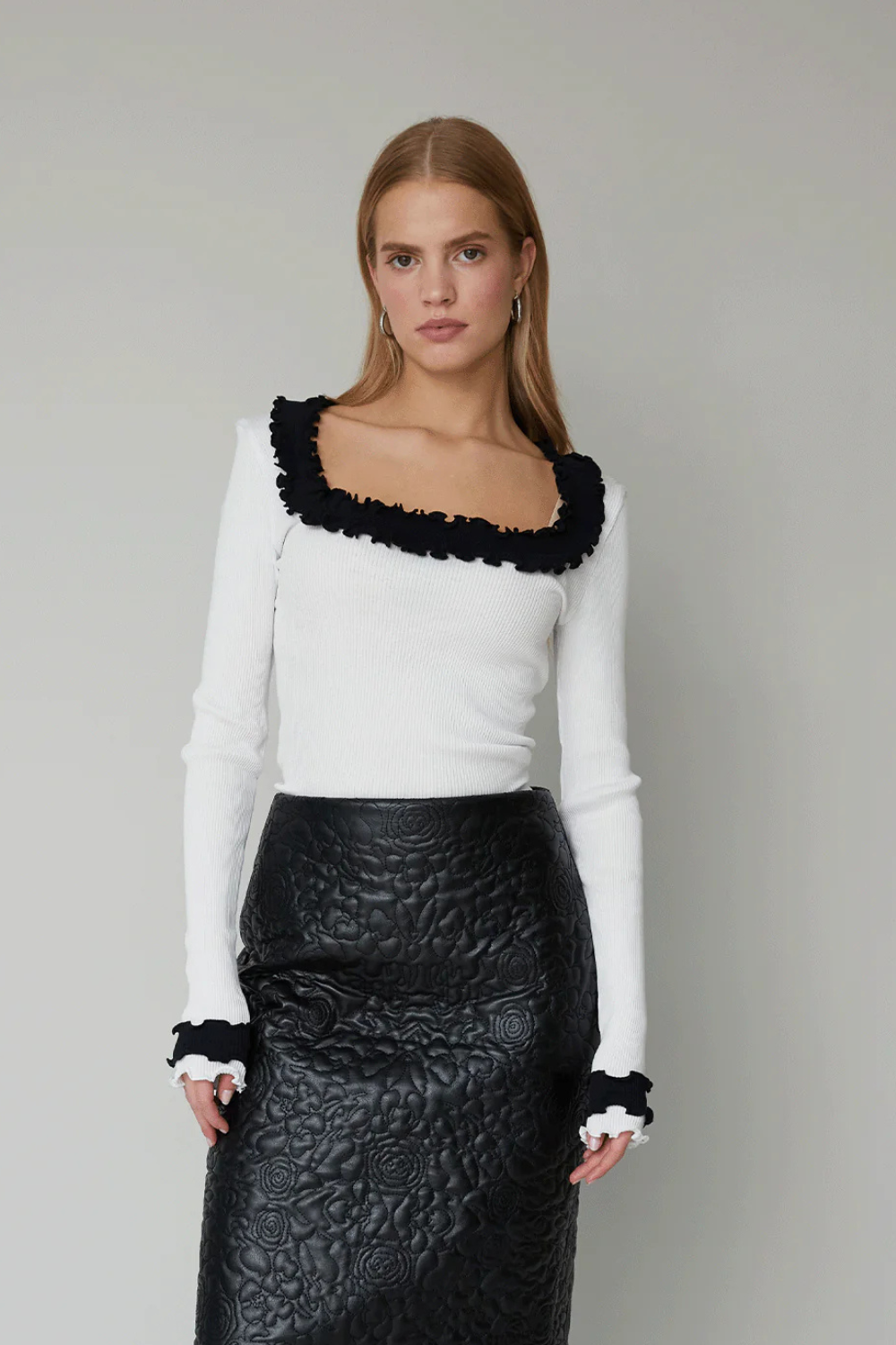 Rosie Seamless Top - White - OpéraSPORT