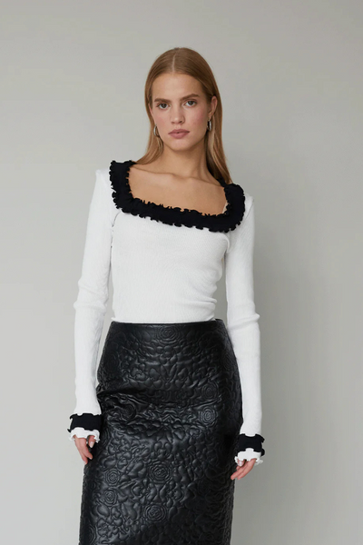 Rosie Seamless Top - White - OpéraSPORT