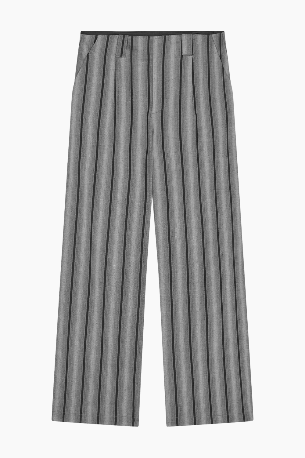 Saul Carla Pants - Pinstripe/Asphalt - Mads Nørgaard