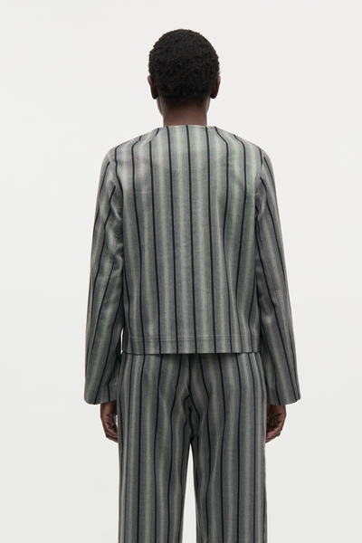 Saul Svea Jacket - Pinstripe/Asphalt - Mads Nørgaard