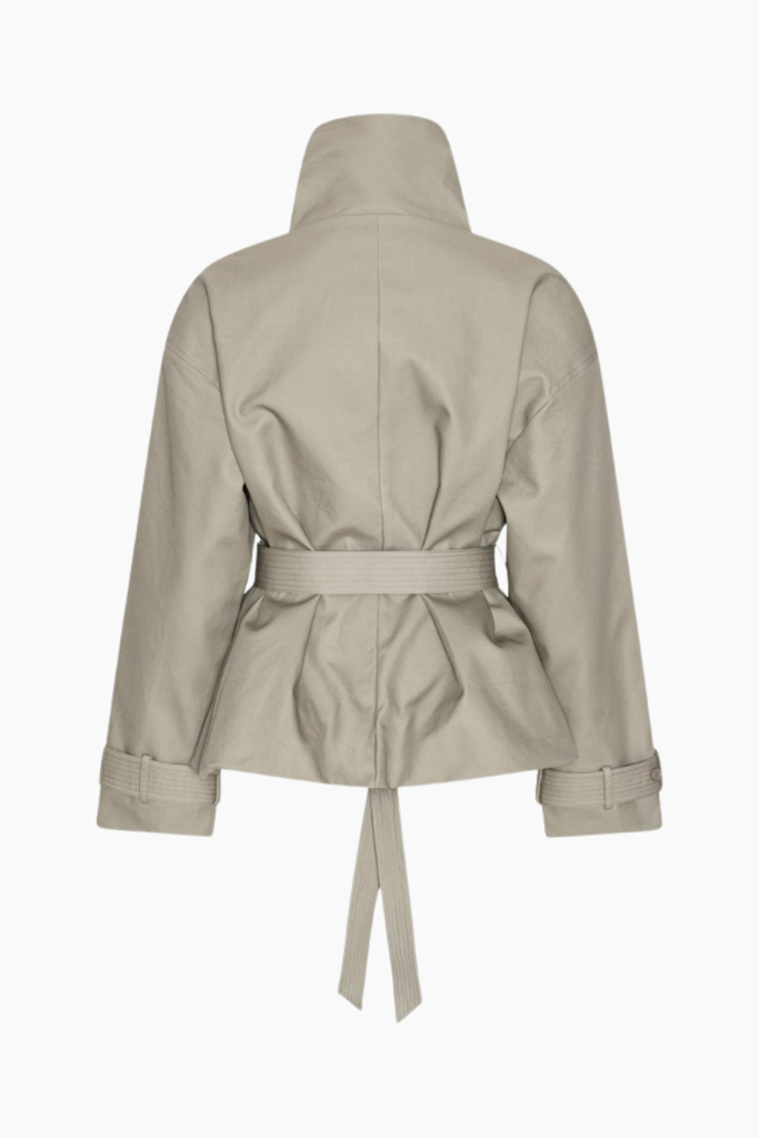 Short Trench Coat - Aluminum - ROTATE