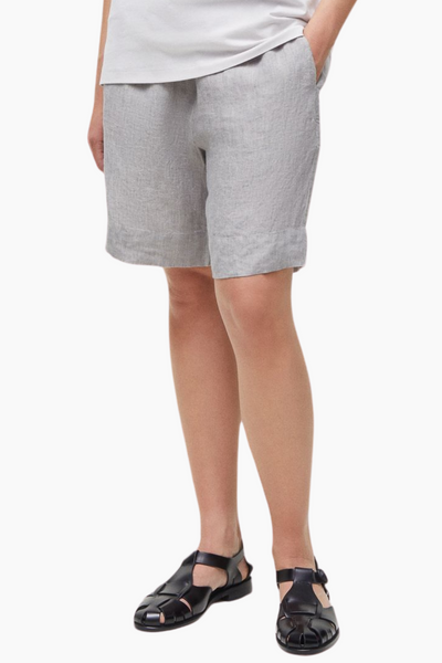 Shorts Long Linen - Grey - Aiayu
