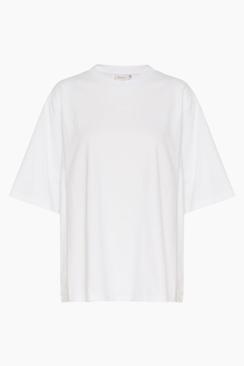 SimmaGZ Emb Tee - Bright White - Gestuz