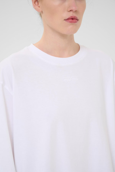 SimmaGZ Emb Tee - Bright White - Gestuz