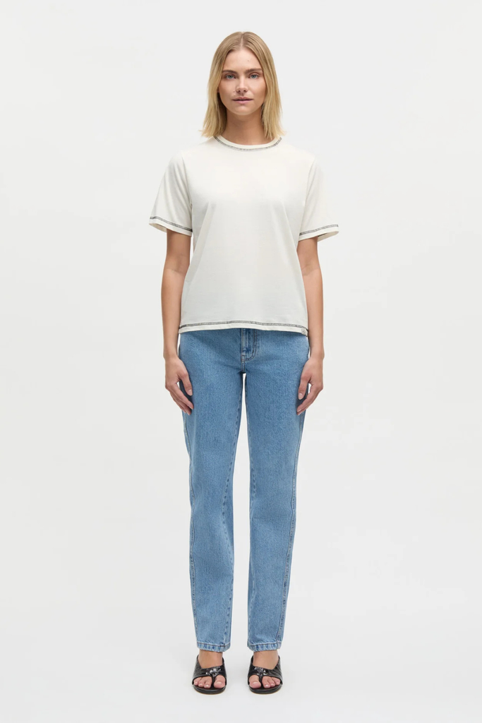 Single Cotton Grace Tee - Snow White - Mads Nørgaard