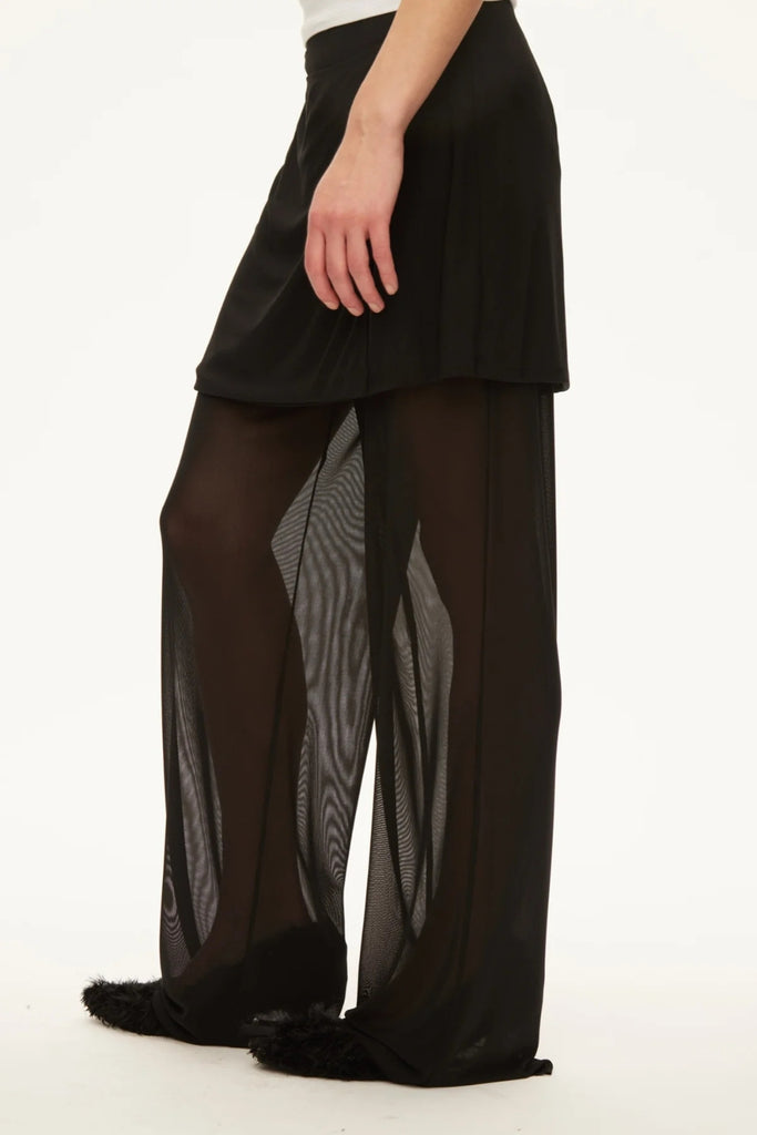 Sisi Skirt Trousers - Black - Oval Square
