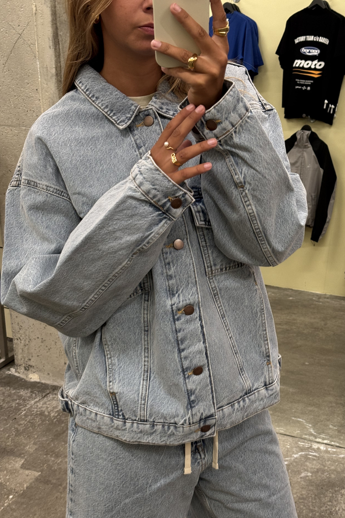 Sky Jacket - Light Blue Denim - H2O Fagerholt