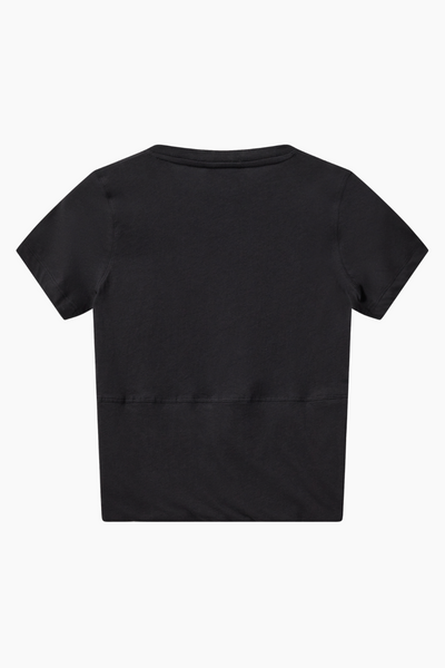 Sophia Cropped Tee - Deep Black - H2O Fagerholt-1