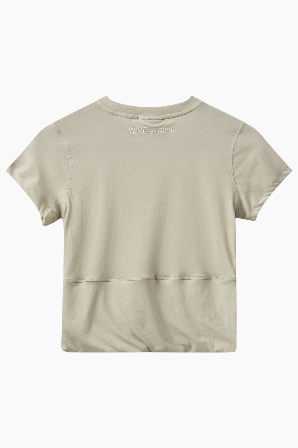 Sophia Cropped Tee - Grey Putty - H2O Fagerholt-1