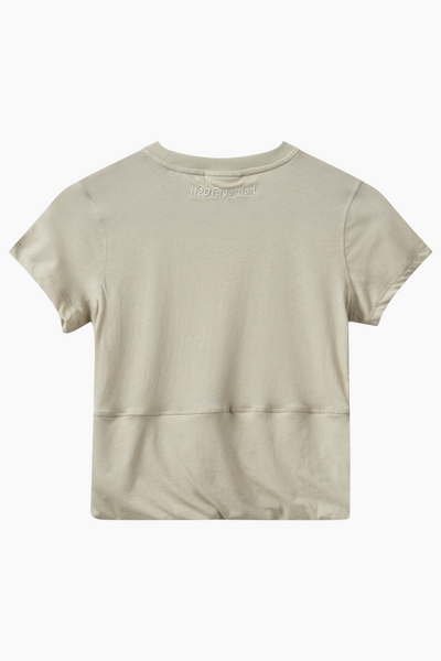 Sophia Cropped Tee - Grey Putty - H2O Fagerholt-1