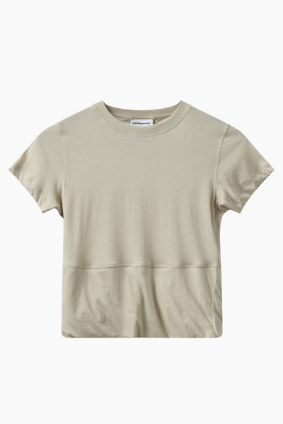 Sophia Cropped Tee - Grey Putty - H2O Fagerholt