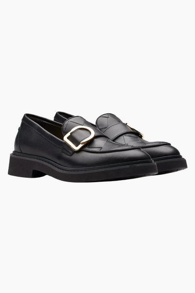 Splend Penny D - Black Leather - Clarks