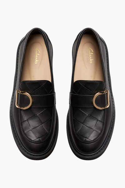 Splend Penny D - Black Leather - Clarks