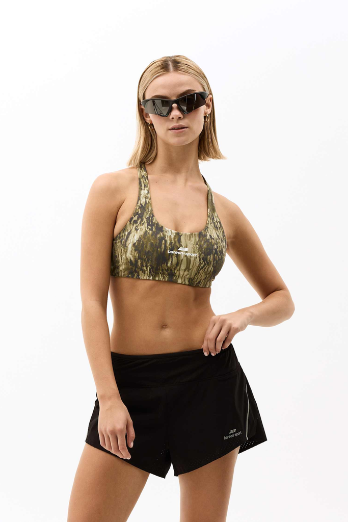 Sports Bra - Forest Camo - bareen